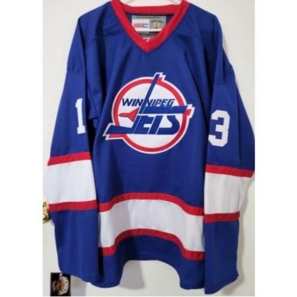 Official Licensed Jersey Other - Authentic Teemu Selanne Winnipeg Jets NHL Hockey Jersey NEW WITH TAGS